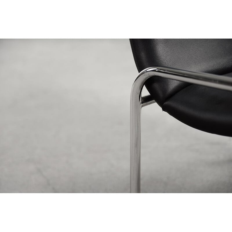 Ein Paar Vintage-Sessel aus verchromtem Stahlrohr von Thonet, Deutschland 1970