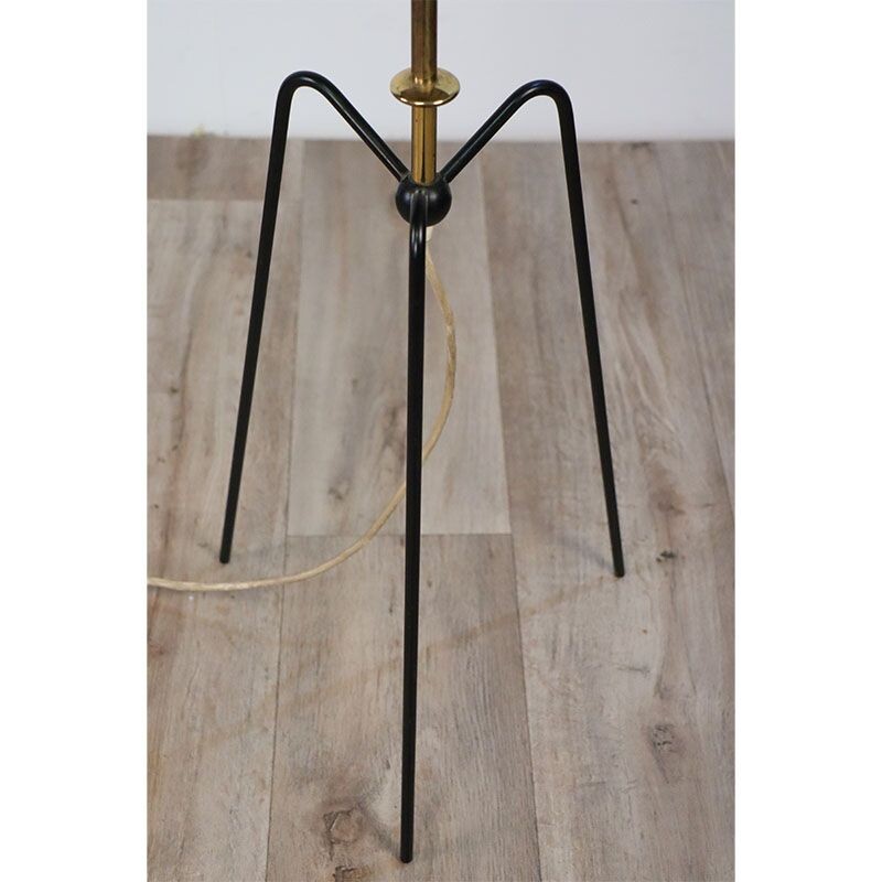 Vintage metal tripod floor lamp, 1960