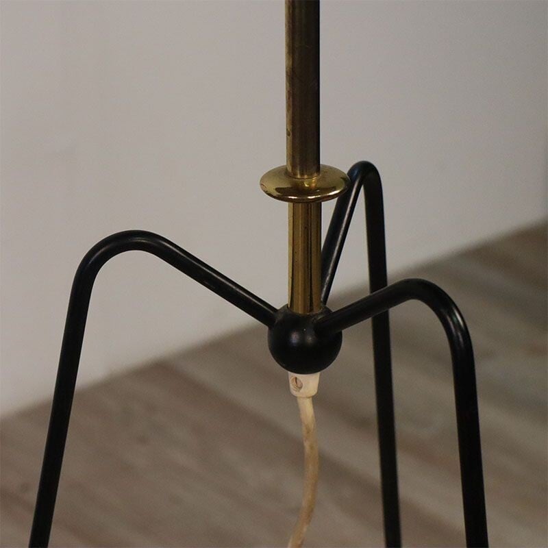 Vintage metal tripod floor lamp, 1960