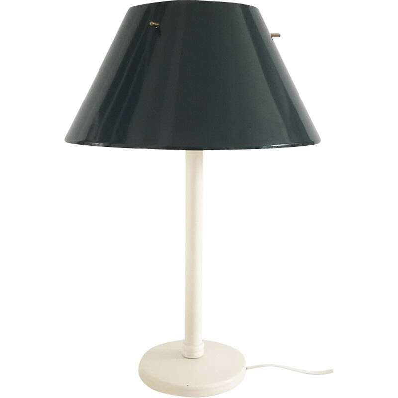 Vintage green metal table lamp by Hans-Agne Jakobsson, Sweden 1960