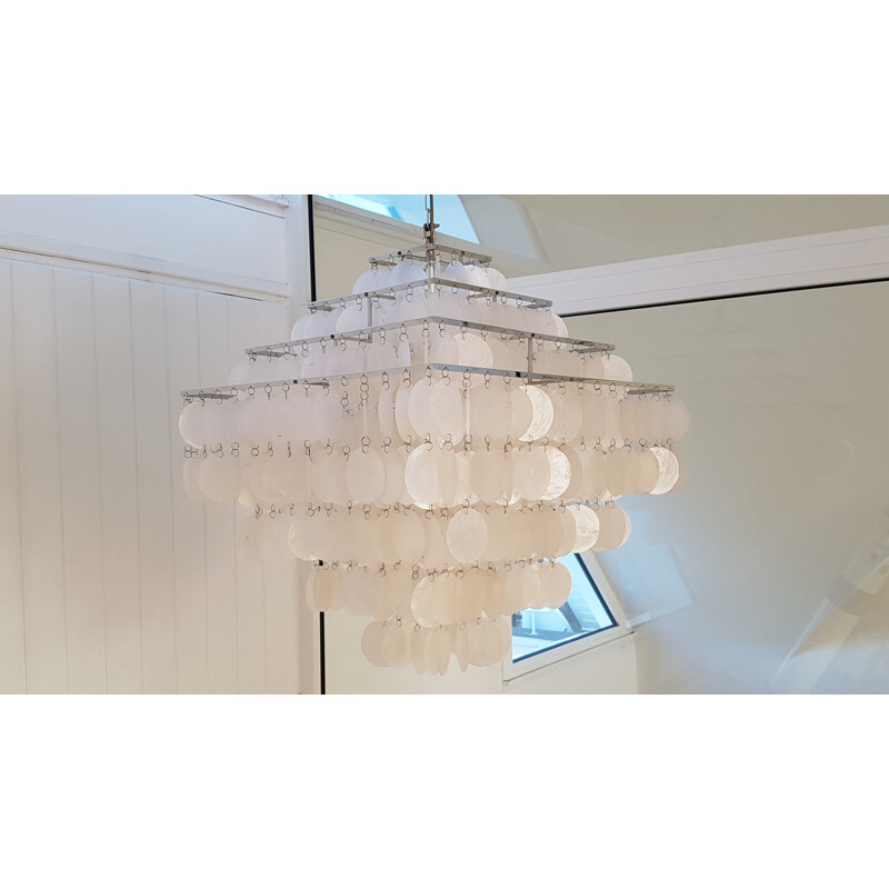 Lüber chandelier in nacre, Verner PANTON - 1960s