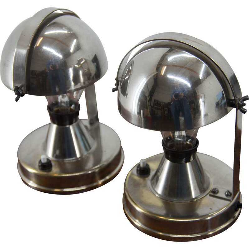 Pair of Bauhaus vintage table lamps by Franta Anyz for Ias, 1930