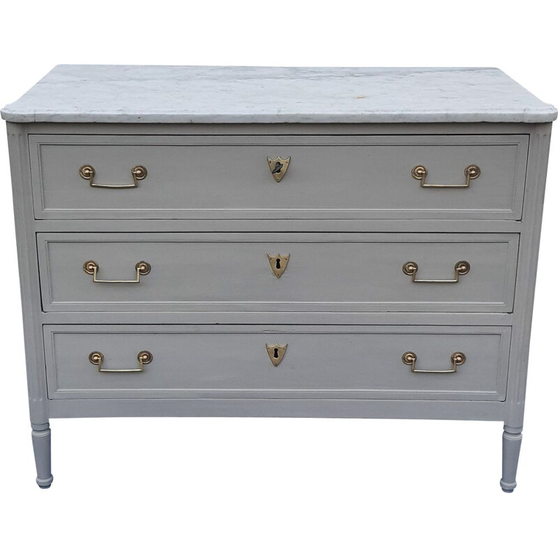 Grey vintage chest of drawers 