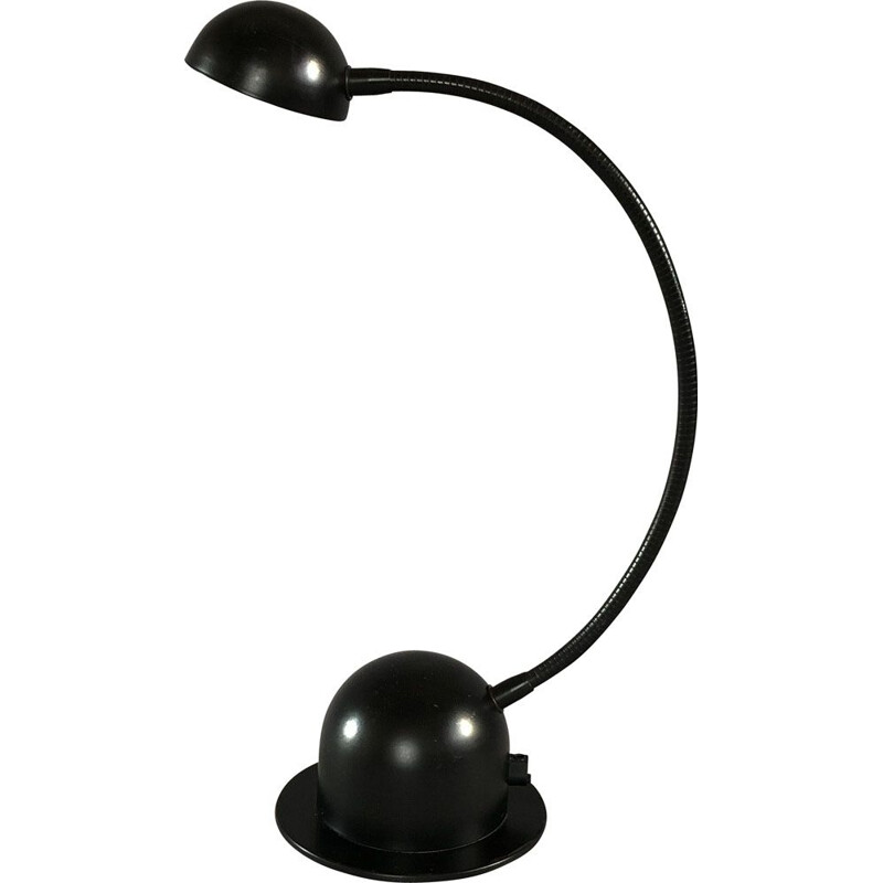 Vintage black ajustable desk lamp by Nuova Veneta Lumi, Italy 1970s