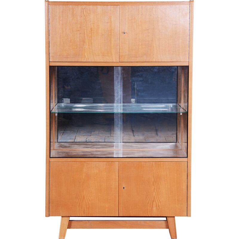 Credenza vintage in frassino, Cecoslovacchia 1940