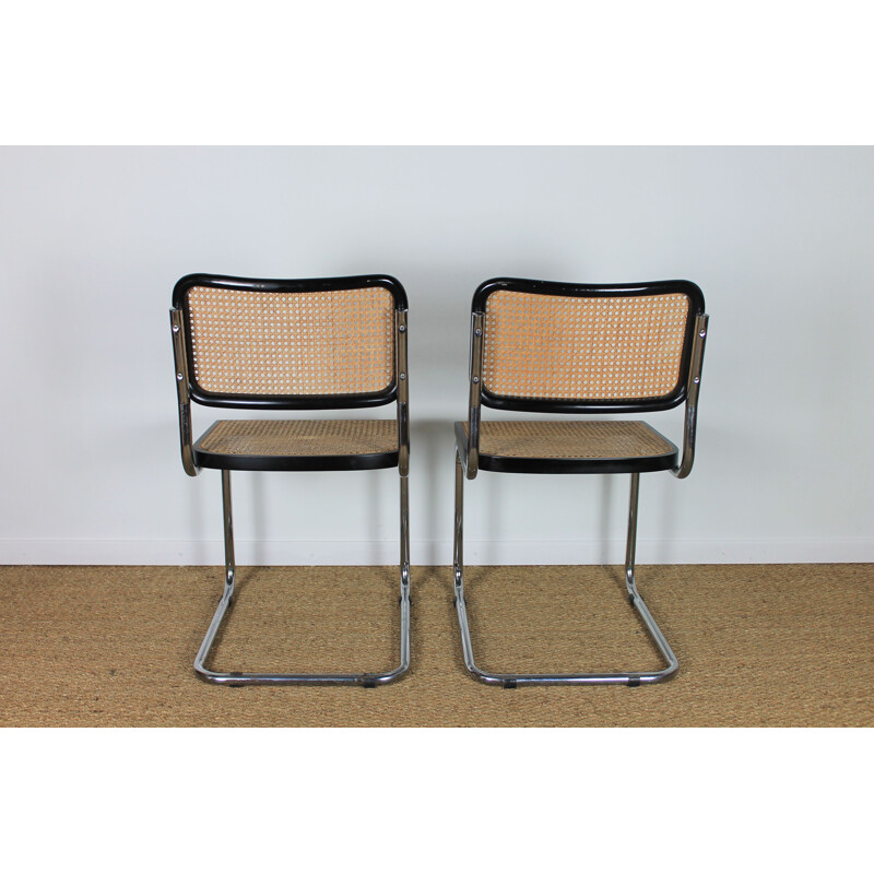 Paire de chaises vintage Cesca B32 par Marcel Breuer, 1990
