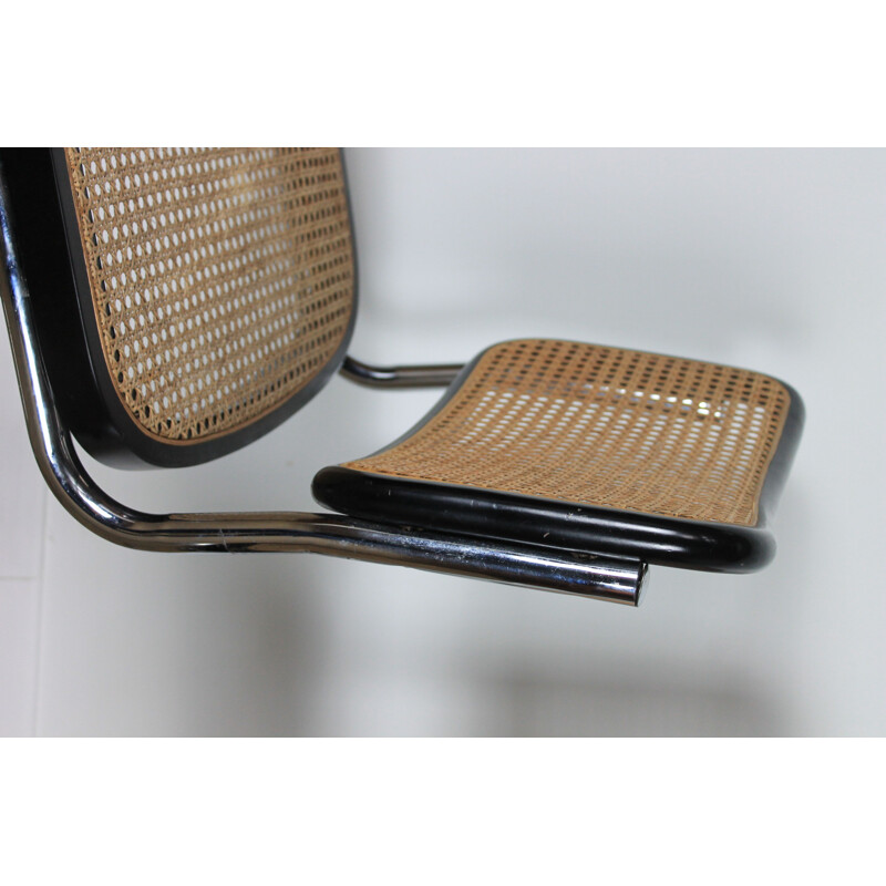 Pair of vintage Cesca B32 chairs by Marcel Breuer, 1990