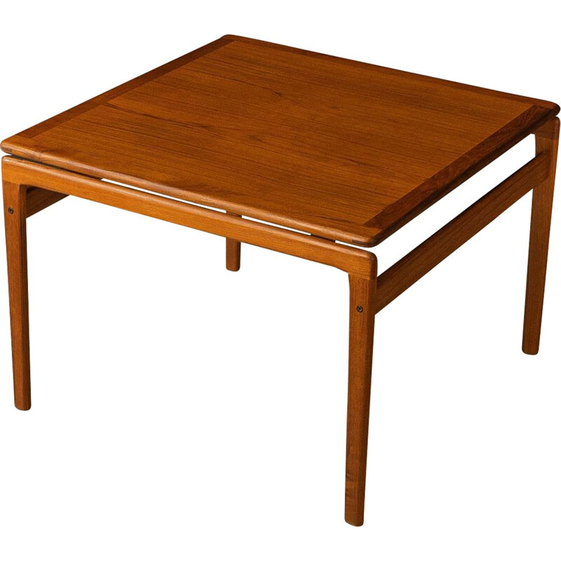 Mesa de centro vintage de teca maciza y madera de Trioh, Dinamarca 1960