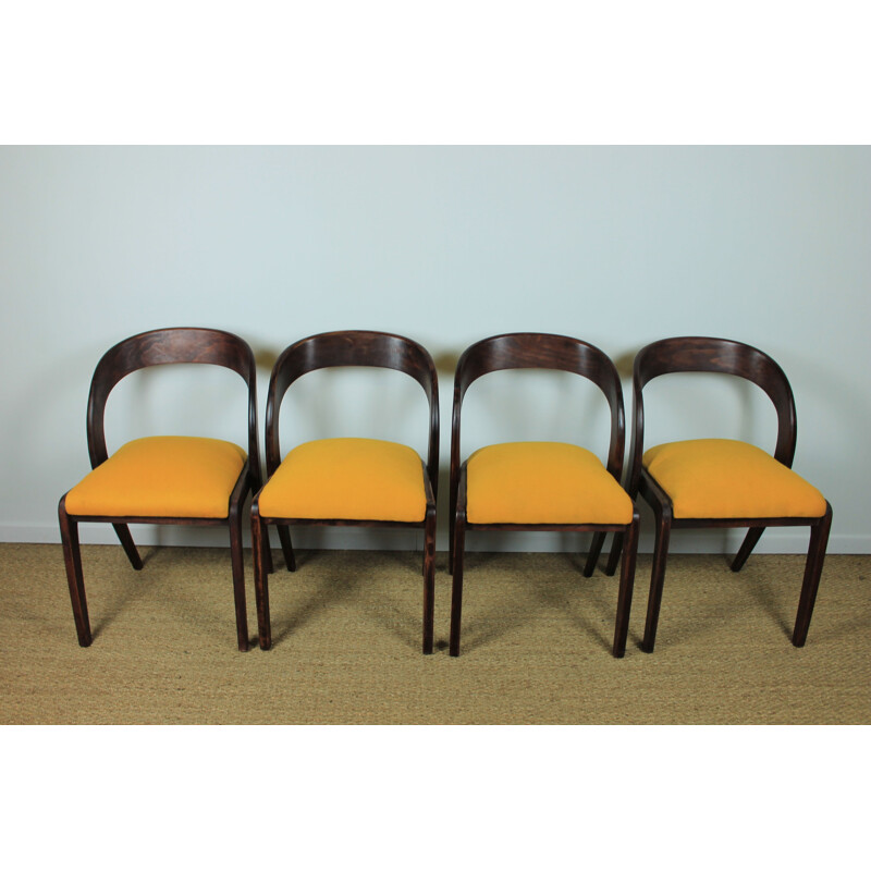 Set of 4 Baumann Gondole vintage chairs, 1970-1980