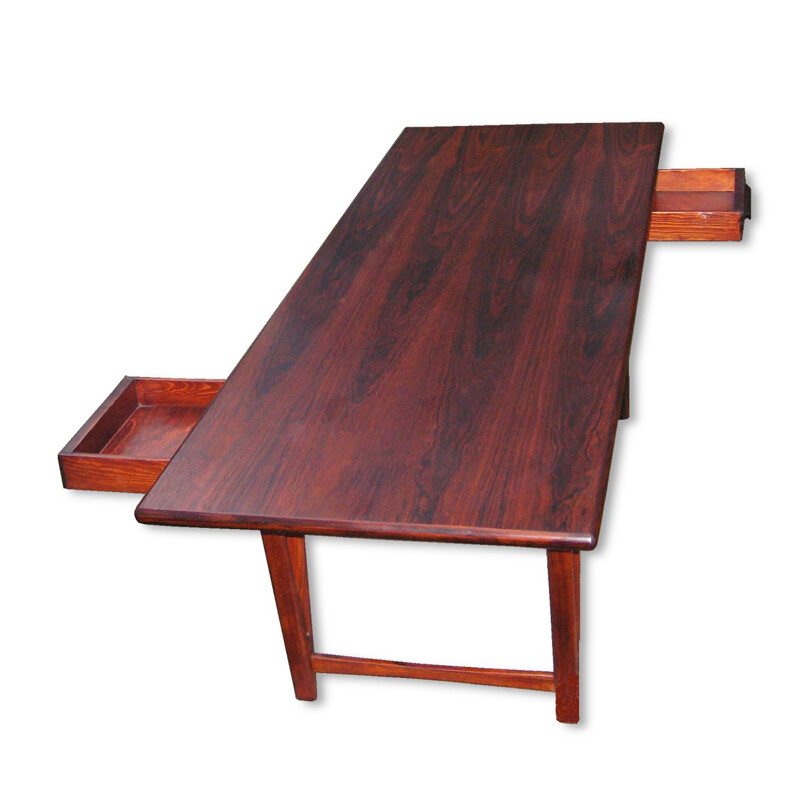 Rosewood coffee table,  E.W. BACH - 1960s