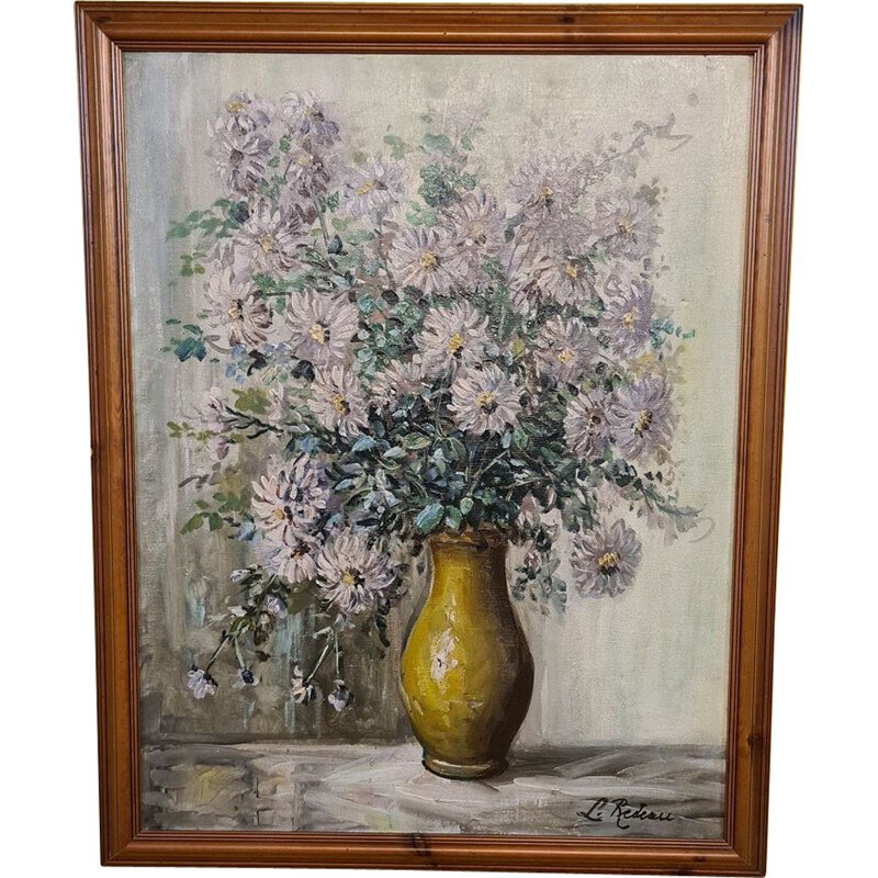 Vintage oil painting by L. Redeau