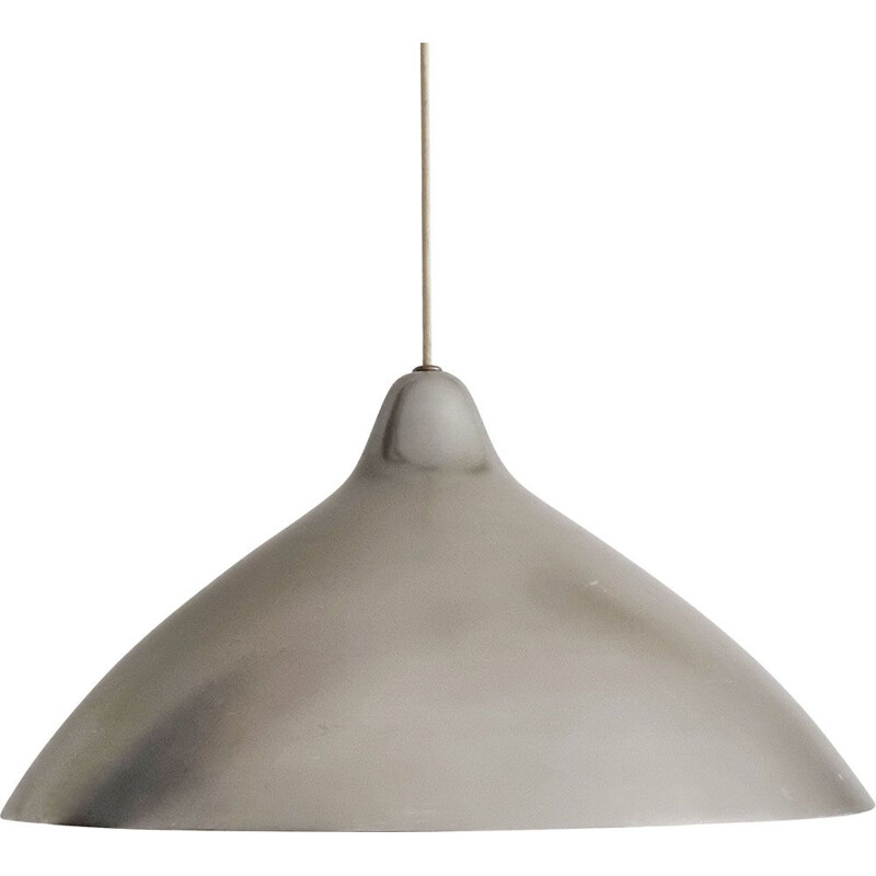 Vintage silver colored Lisa pendant lamp by Lisa Johansson Pape for Orno, 1940s