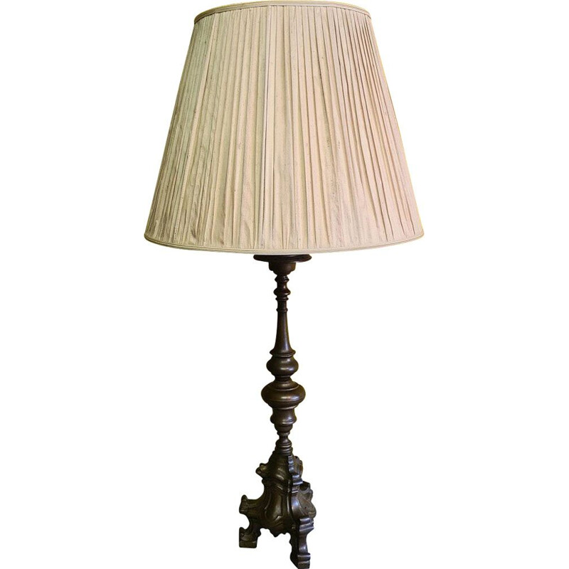 Lampe de table vintage en bronze