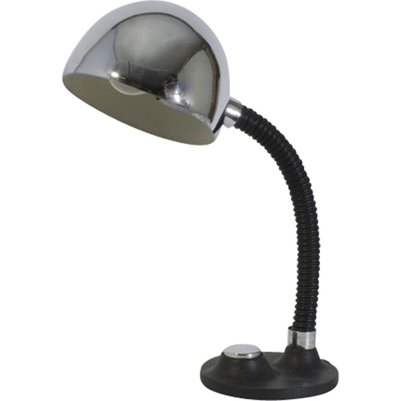 Schwarze Vintage-Lampe von Hillebrand, 1970