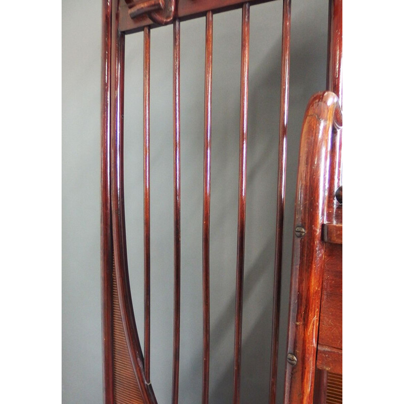 Vintage wall coat rack by Josef Hoffmann for Thonet