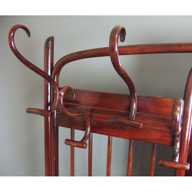 Vintage wall coat rack by Josef Hoffmann for Thonet