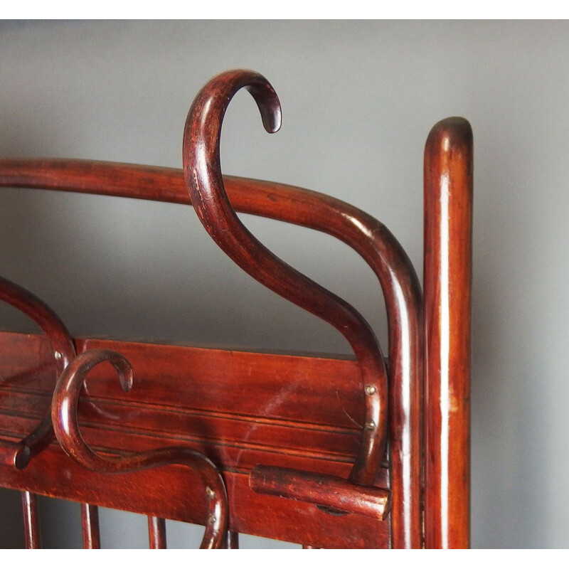 Vintage wall coat rack by Josef Hoffmann for Thonet