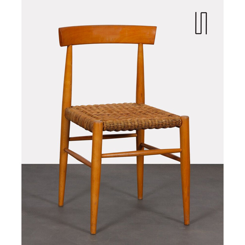 Vintage wooden chair by Krasna Jizba, Czechoslovakia 1960