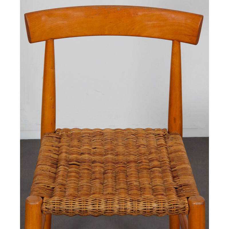 Vintage wooden chair by Krasna Jizba, Czechoslovakia 1960