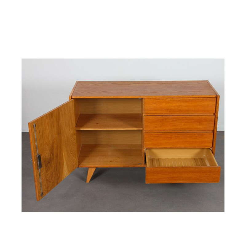 Vintage oakwood chest of drawers by Jiri Jiroutek, 1960