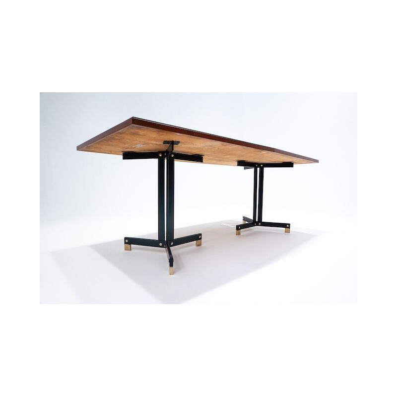 Mid-century wooden dining table by Ignazio Gardella, Italy 1950s