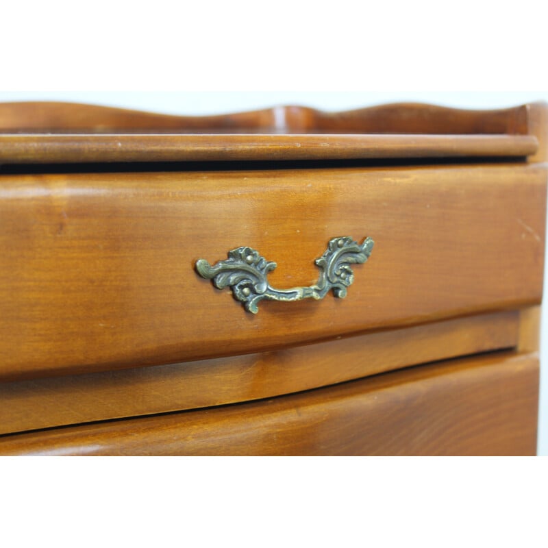 Cassettiera in legno vintage, 1950-1960