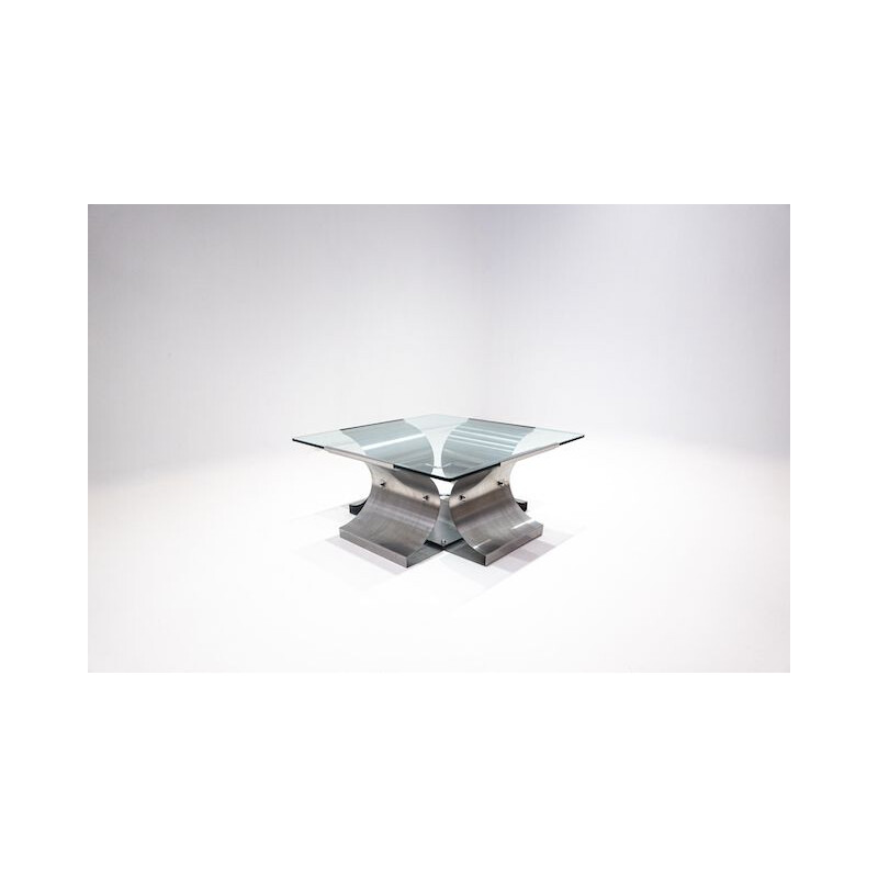 Modern vintage coffee table by Francois Monnet for Kappa, 1970