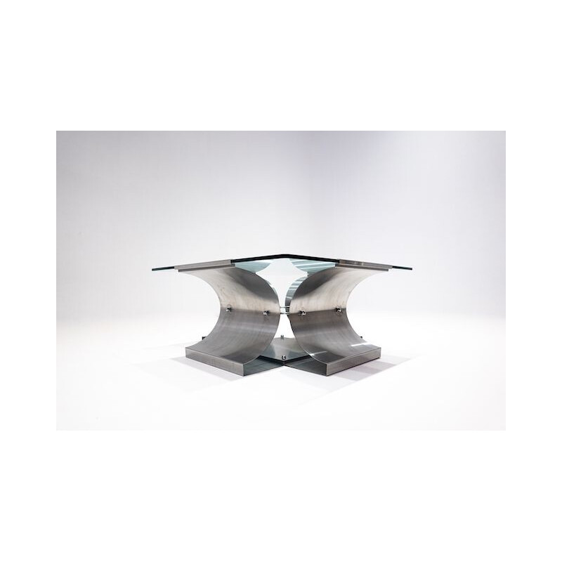 Modern vintage coffee table by Francois Monnet for Kappa, 1970