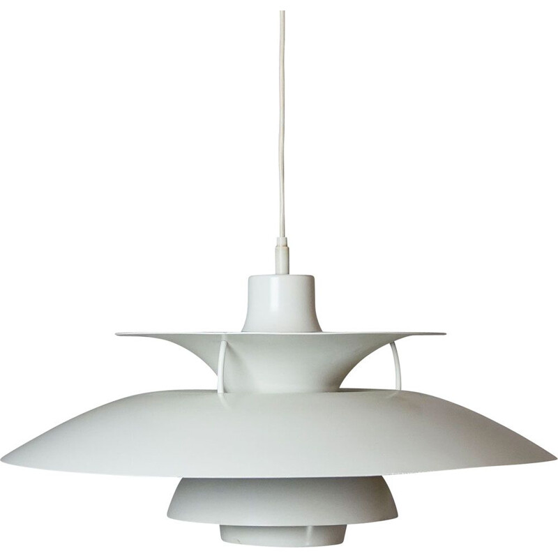 Vintage white Scandinavian pendant lamp by Poul Henningsen for Louis Poulsen, Denmark 1958