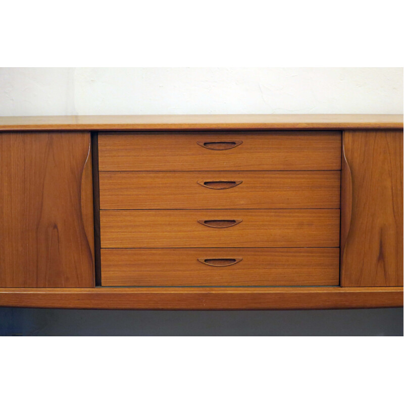 Vintage teak sideboard by H W Klein, Denmark 1960s