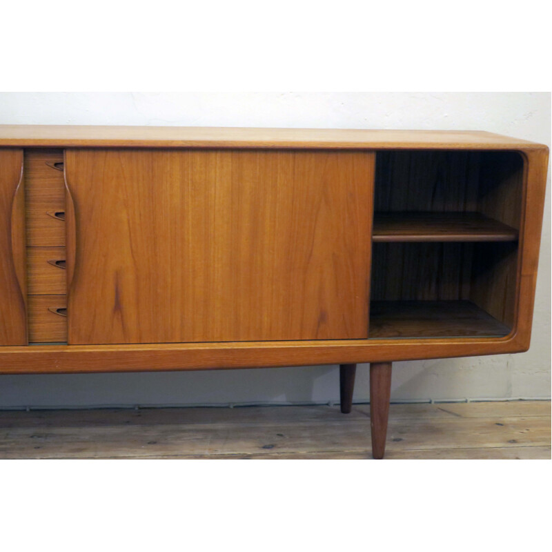 Vintage teak sideboard by H W Klein, Denmark 1960s