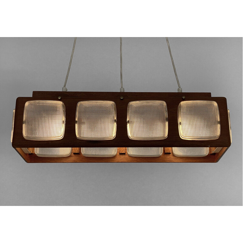 Vintage teak pendant lamp, Sweden 1960s