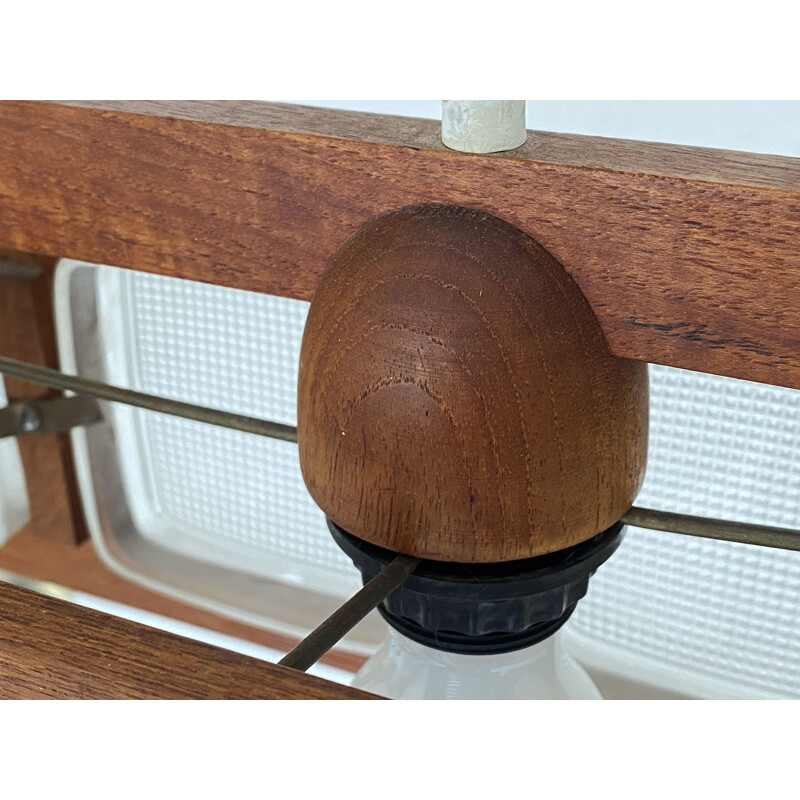 Vintage teak pendant lamp, Sweden 1960s