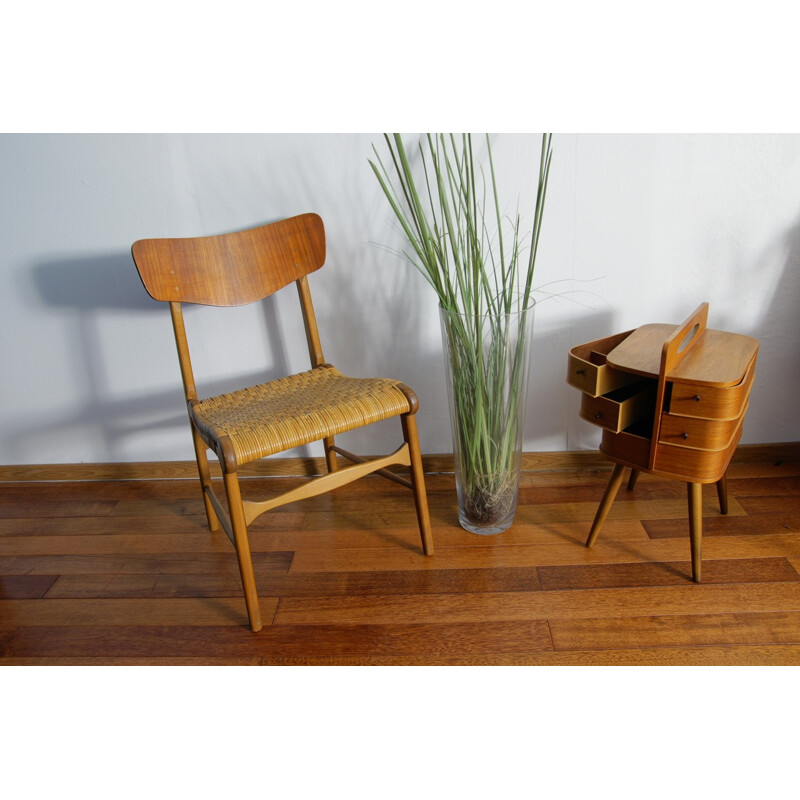 Scandinavian chair "caned", L.Christian LARSEN & SON - 1960s