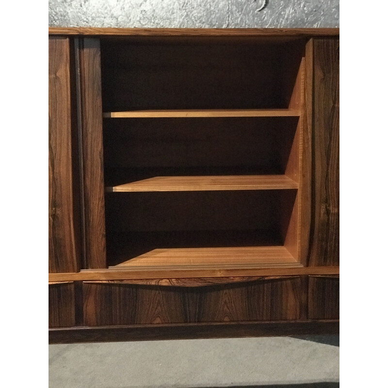 Vintage rosewood highboard by E.W. Bach for Sejling Skabe, Denmark 1960s