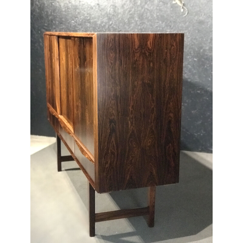 Vintage rosewood highboard by E.W. Bach for Sejling Skabe, Denmark 1960s