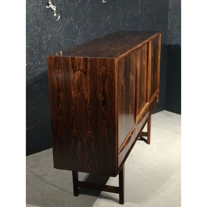 Vintage rosewood highboard by E.W. Bach for Sejling Skabe, Denmark 1960s