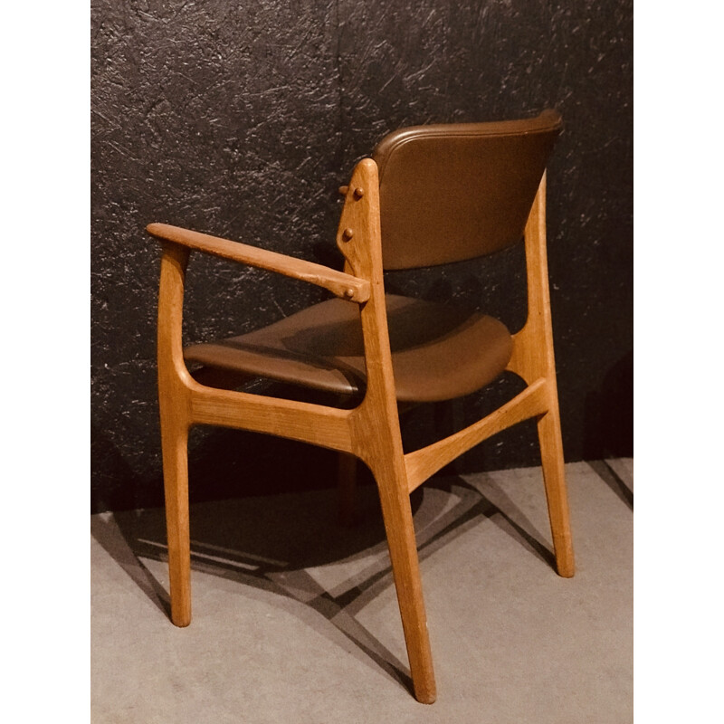 Set of 6 vintage Model 49 chairs by Erik Buch, Denmark 1960s