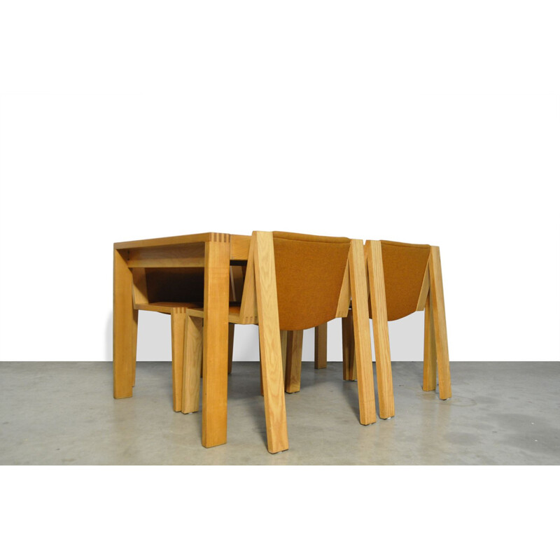 Vintage dining set SE15 by Pierre Mazairac and Karel Boonzaaijer for Pastoe, Netherlands 1976s