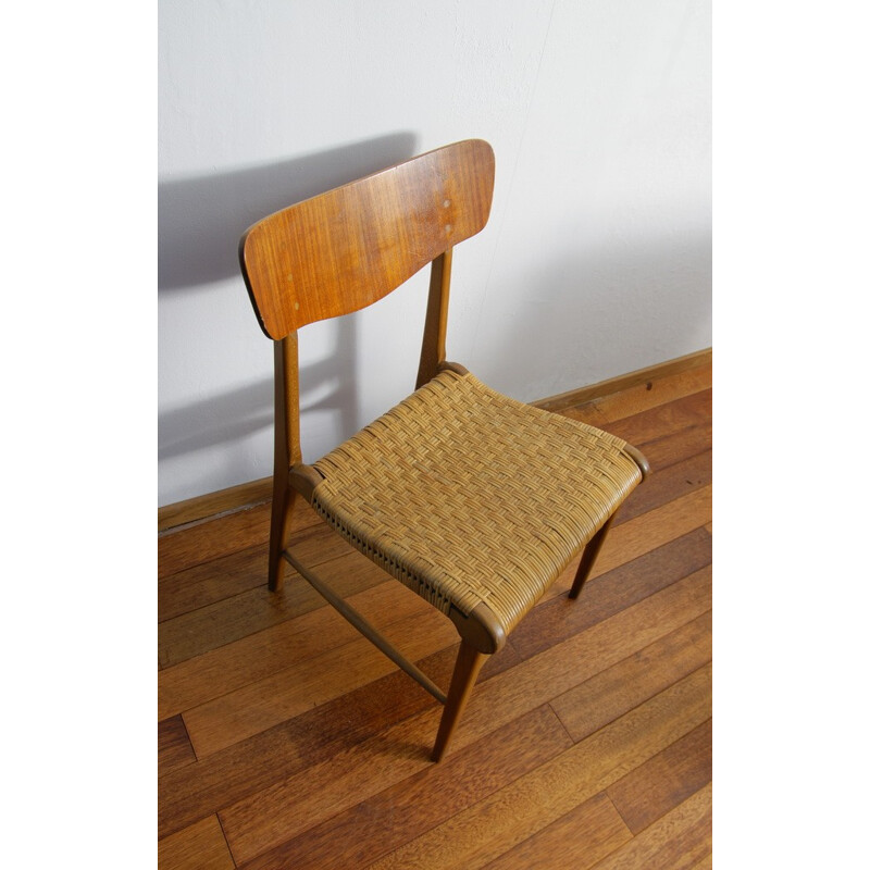 Scandinavian chair "caned", L.Christian LARSEN & SON - 1960s