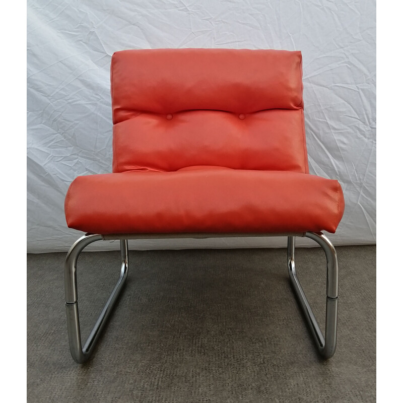 Poltrona Pixi arancione vintage di Gillis Lundgren per Ikea, 1970