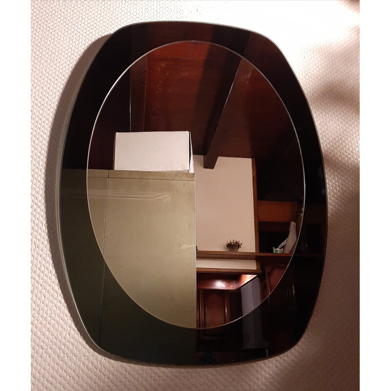 Vintage Veca mirror, Italy 1972