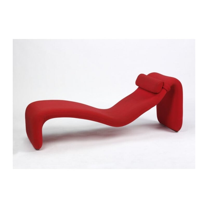 Red "djinn" chaise longue, Olivier MOURGUE - 1965
