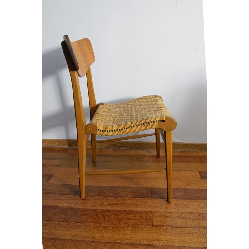 Scandinavian chair "caned", L.Christian LARSEN & SON - 1960s