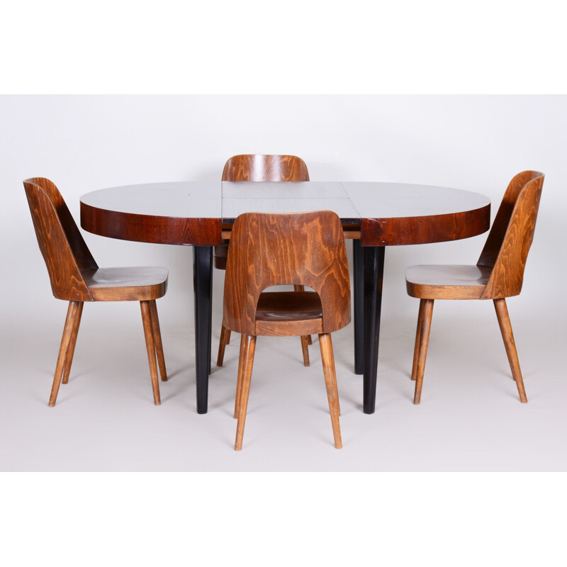 Vintage Halabala dining table by Up Závody, Czech Republic 1940