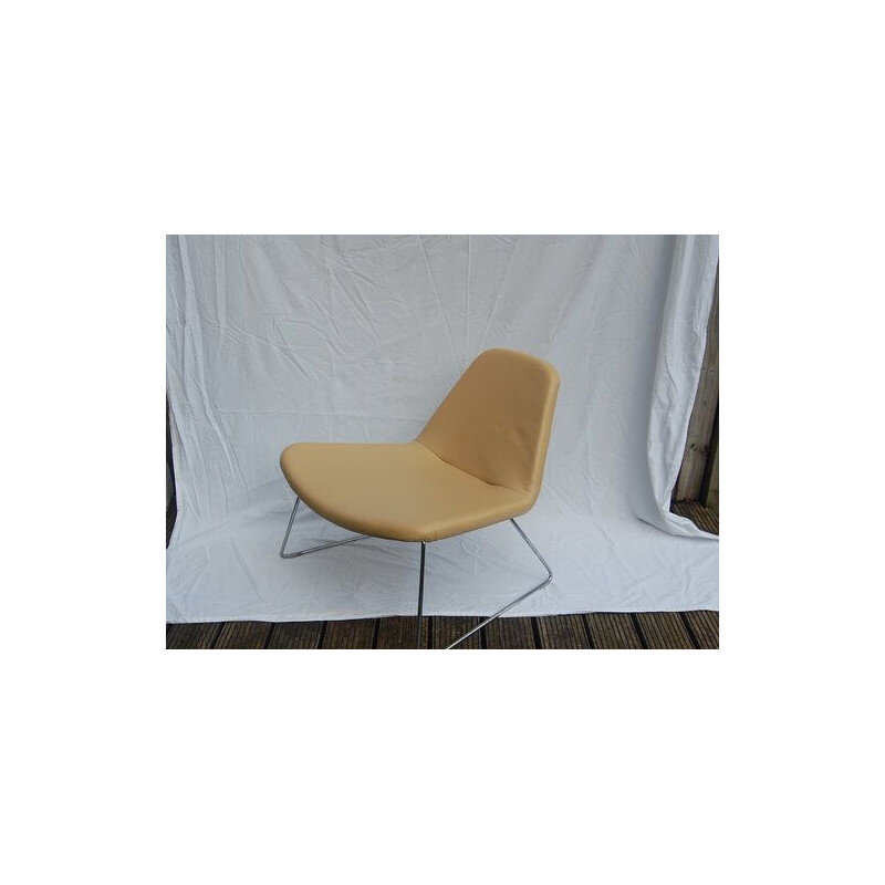 Mid-century leather chair by Demacker for Hitch Mylius