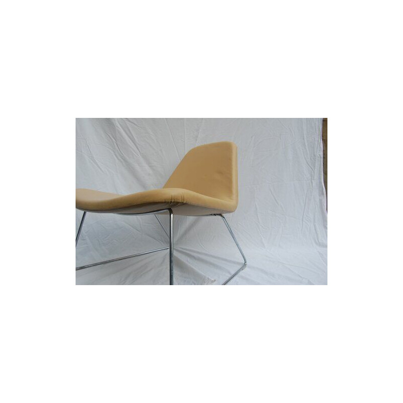 Chaise en cuir vintage par Demacker pour Hitch Mylius