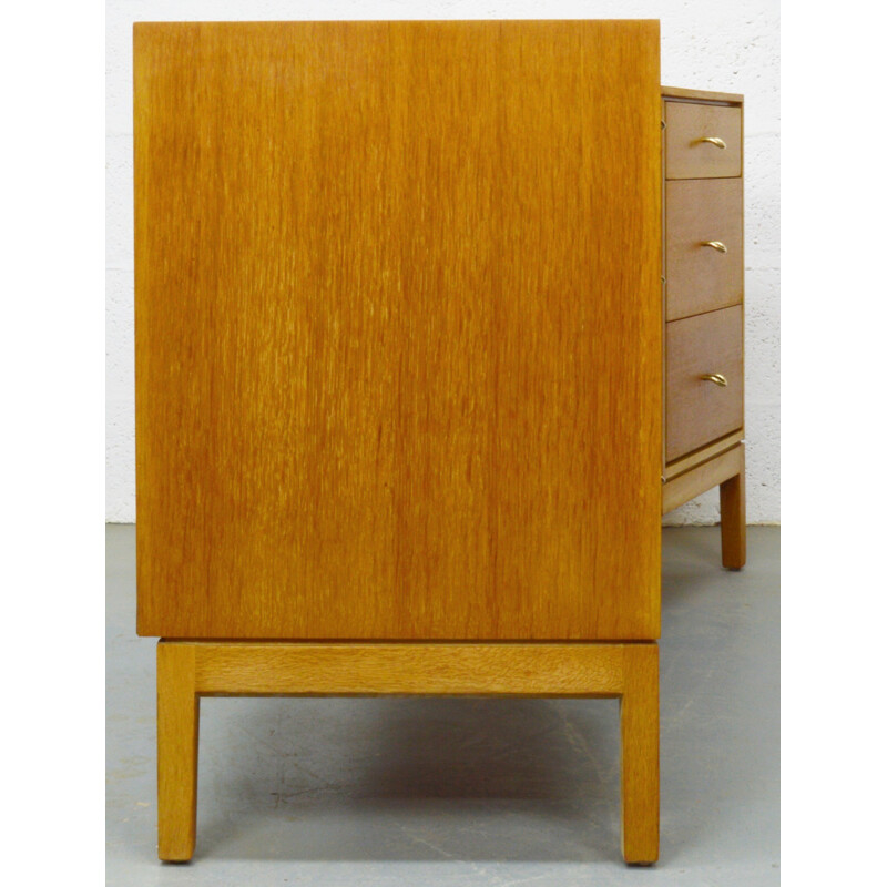 Mid-century oak Stag desk with drawers - 1960s