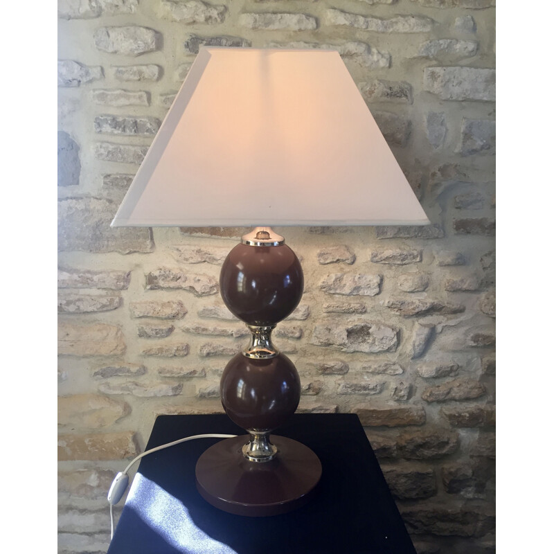 Grande lampe vintage néo-classique de Philippe Barbier, 1970