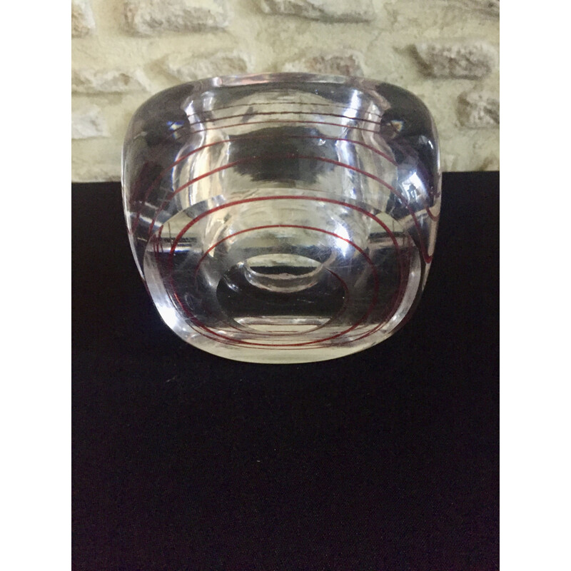 Vintage-Glasstück aus St. Louis-Kristall von Joseph Bleichner